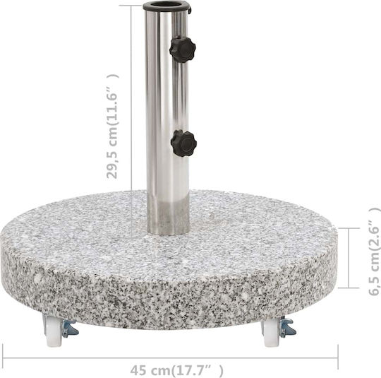 vidaXL Stand de umbrelă din Ciment în Culoare Gri 30x30cm