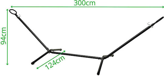 Hamac Stand din Metal în Culoare Negru