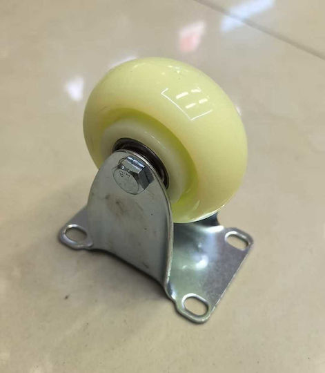 Furniture Wheel Metallic Yellow 7.5x7.5cm