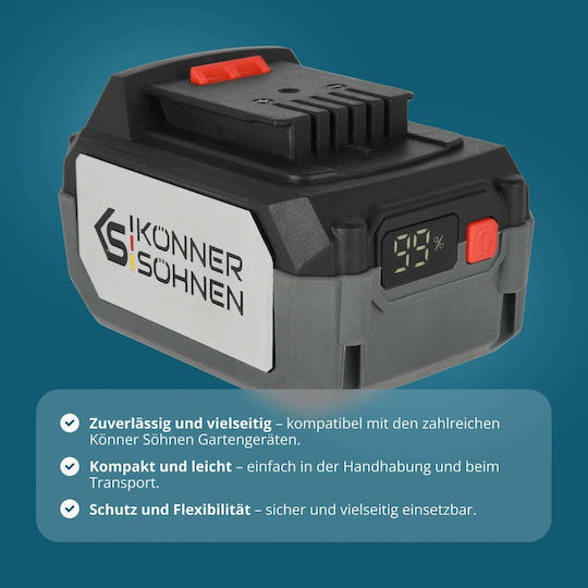 Könner & Söhnen Lithium Tool Battery 20V with 4Ah Capacity