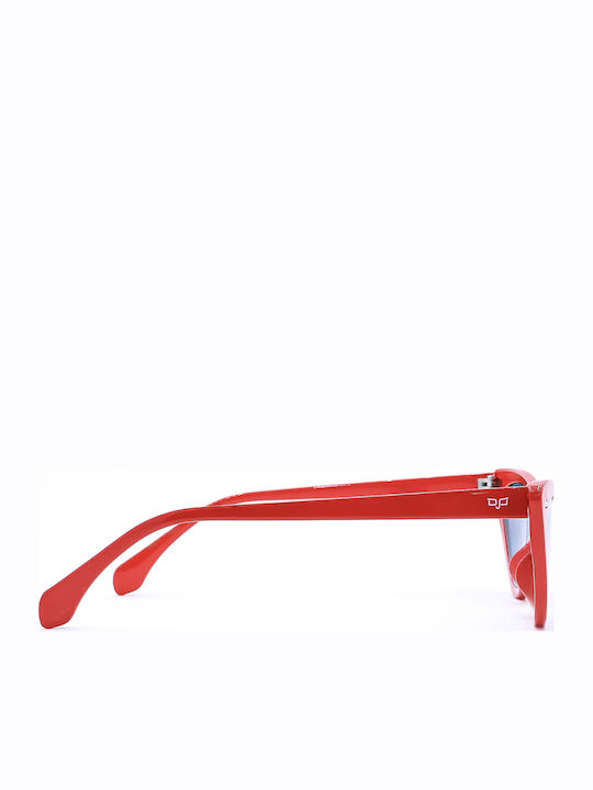 OJO Sunglasses OJO Sunglasses Woman with Red Horn-Rimmed Frame and Black Lens