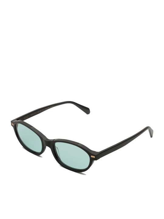 Gast Solea Women's Sunglasses with Green Horn-Rimmed Frame and Green Lens SEA03