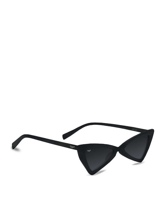 OJO Sunglasses Γυναικεία Γυαλιά Ηλίου με Μαύρο Κοκκάλινο Σκελετό και Μαύρο Φακό 32OSI22234