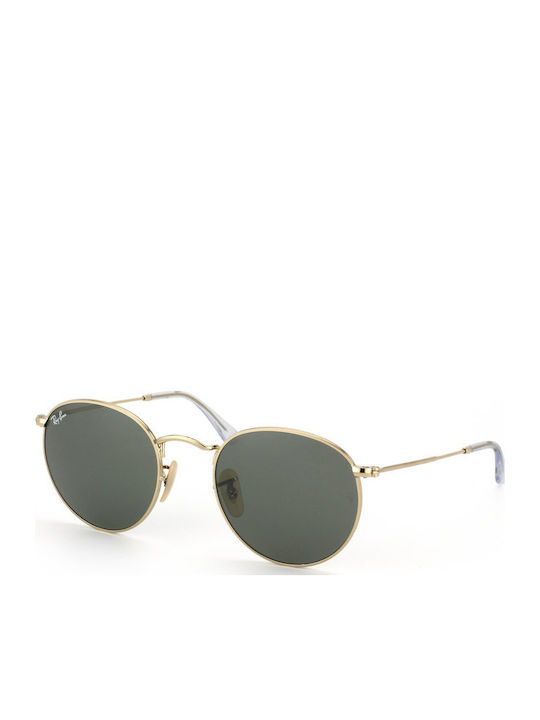 Ray Ban Унисекс Слънчеви Очила с Златен Метален Рамка и Зелени Стъкла