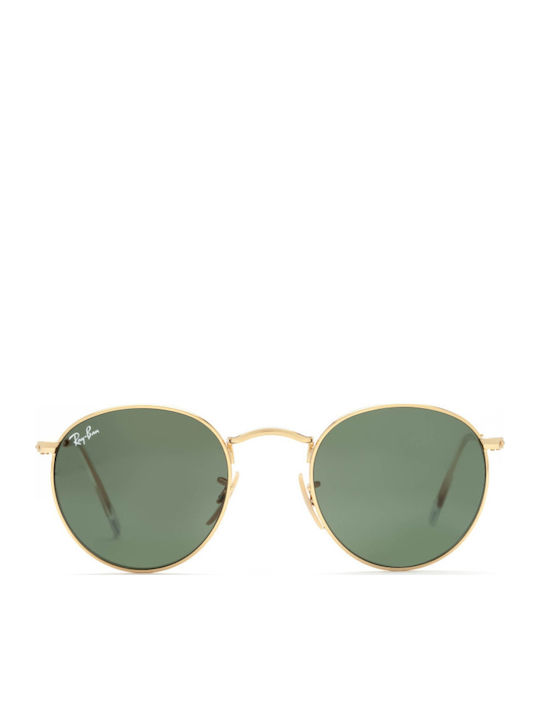 Ray Ban Унисекс Слънчеви Очила с Златен Метален Рамка и Зелени Стъкла