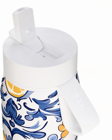 Estia Pulse Save The Aegean Recyclable Thermos Bottle Stainless Steel BPA Free 500ml Amalfi Coast
