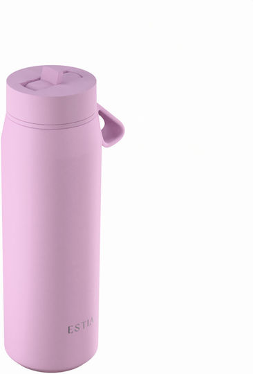 Estia Pulse Save The Aegean Рециклируема Бутилка Термос Неръждаема Стомана Без BPA 500ml Лавандула