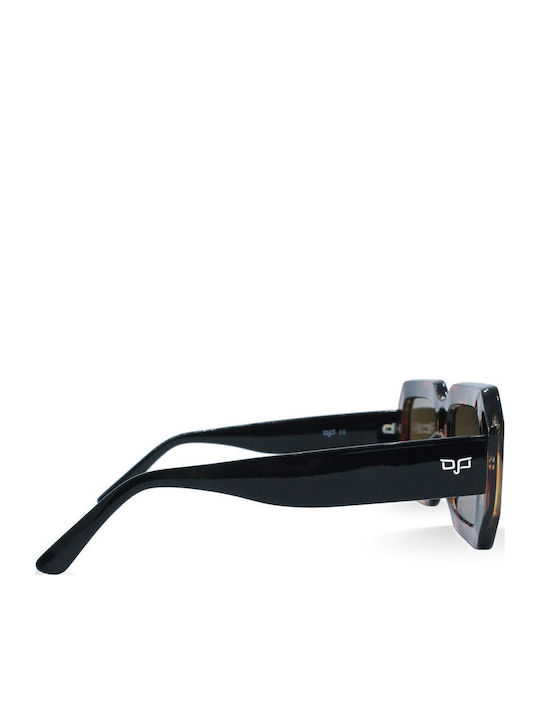 OJO Sunglasses Square Oje Γυναικεία Γυαλιά Ηλίου με Καφέ Ταρταρούγα Κοκκάλινο Σκελετό και Καφέ Φακό 39OCL22284