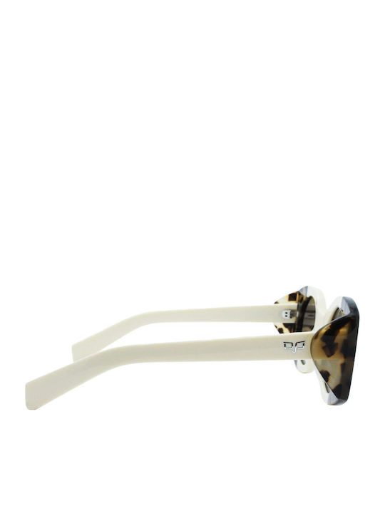 OJO Sunglasses Γυναικεία Γυαλιά Ηλίου με Λευκό Κοκκάλινο Σκελετό και Μπεζ Ντεγκραντέ Polarized Φακό 35OPL35062