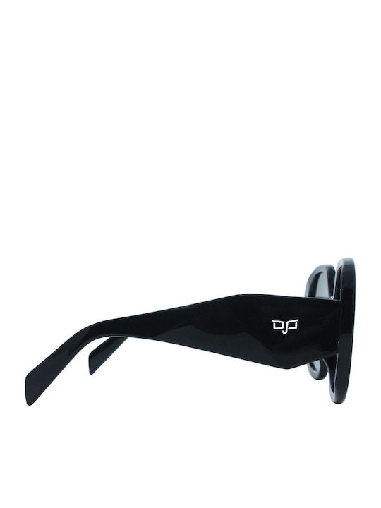 OJO Sunglasses Ghov Women's Sunglasses with Black Plastic Frame and Black Lens 39OTR22289