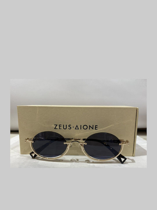 Zeus & Dione Unisex Ochelari de soare cu Auriu Cadru și Gri Lentilă TINOS C1