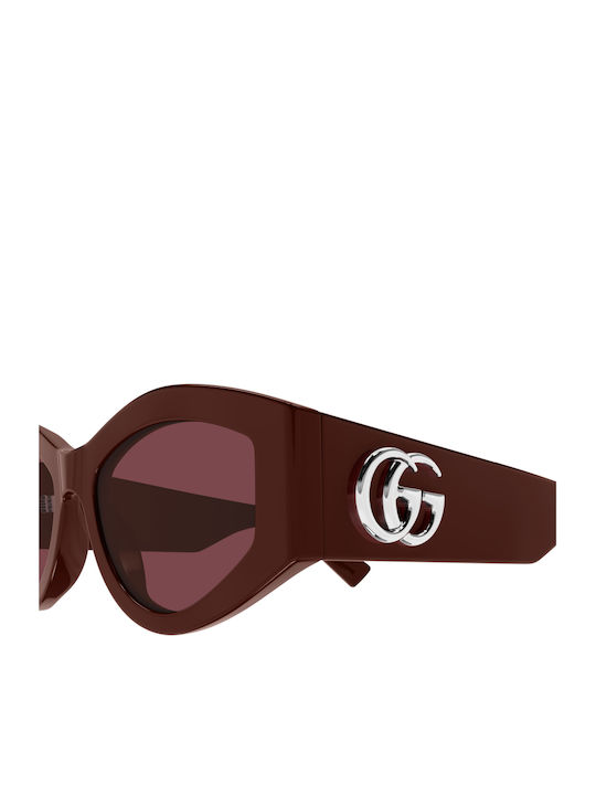 Gucci Unisex Ochelari de soare cu Roșu Cadru și Roșu Lentilă GG1951S 003