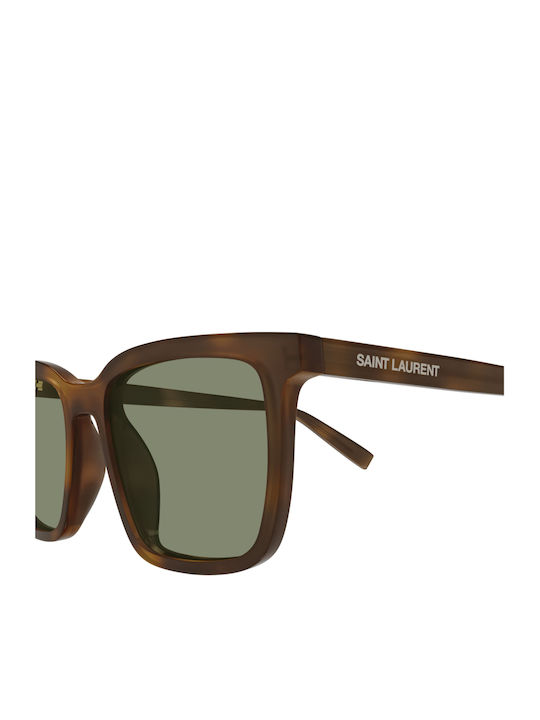 Ysl Herren Sonnenbrillen mit Braun Horn umrandetem Rahmen und Mehrfarbigen Gläsern SL 500 009