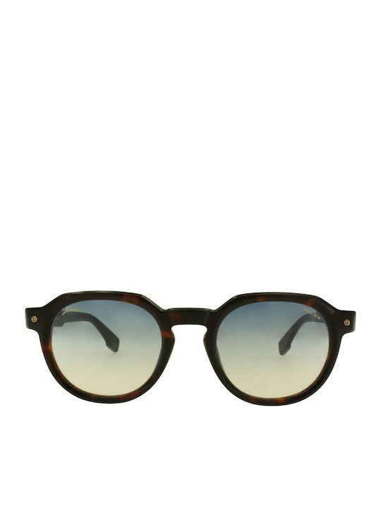 Police Women's Sunglasses With Black Frame And Blue Gradient Lens SPLU83 722B