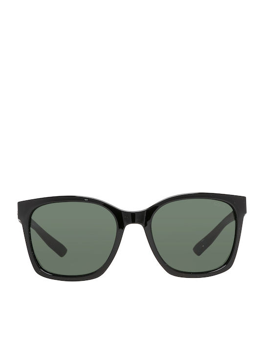 Ada Men's Sunglasses with Black Horn-Rimmed Frame and Grey Lenses