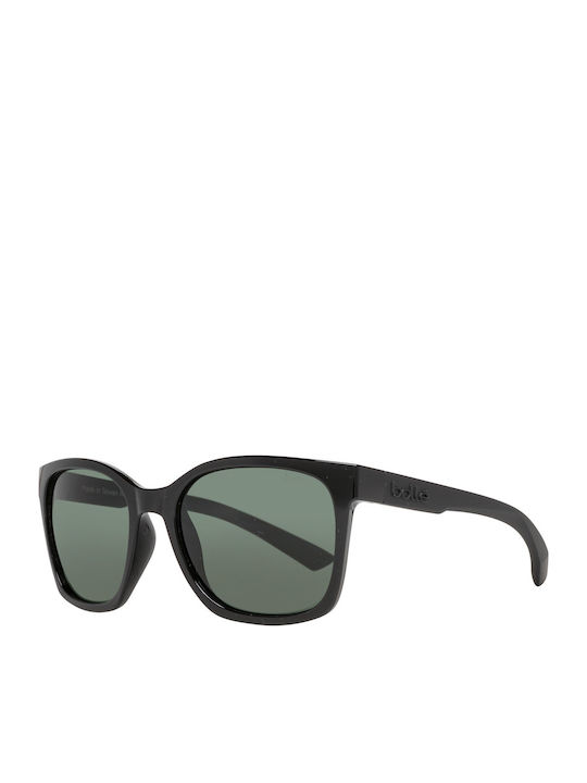 Ada Men's Sunglasses with Black Horn-Rimmed Frame and Grey Lenses