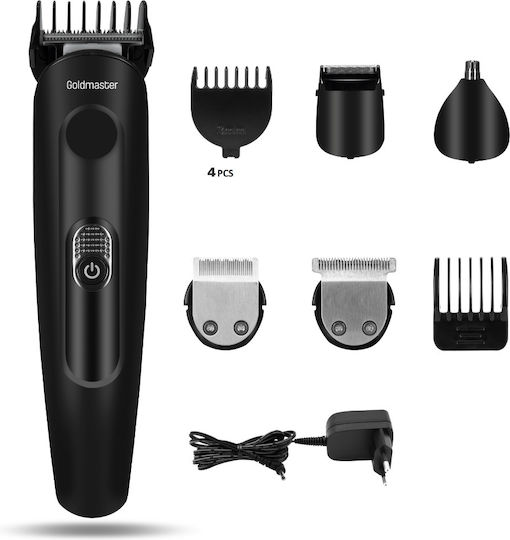 Goldmaster Professionelles Akku-Haarschneider Set Schwarz