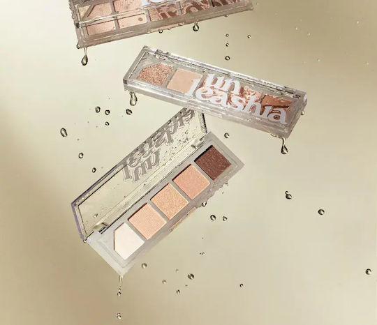 Unleashia Mood Shower Eye Shadow Palette in Solid Form Pink-beige 4gr
