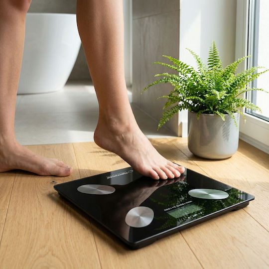 Esperanza Ψηφιακή Ζυγαριά 150kg με Λιπομετρητή Μαύρη EBS022K