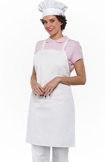Axon Ποδιά Σερβιτόρου Ολόσωμη Bakery White