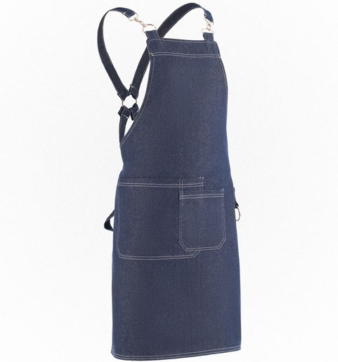 Axon Ποδιά Barista / Barkeeper Ganzkörper Ozora Blau