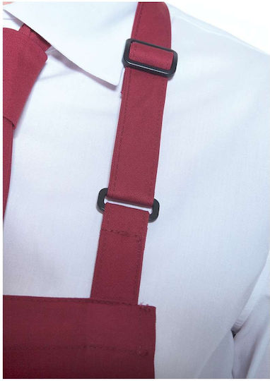 Karlowsky Apron Full Body BLS 4 Burgundy