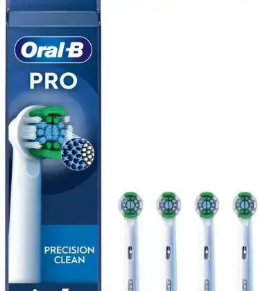 Oral-B Pro Precision Clean Electric Toothbrush Replacement Heads for 4pcs
