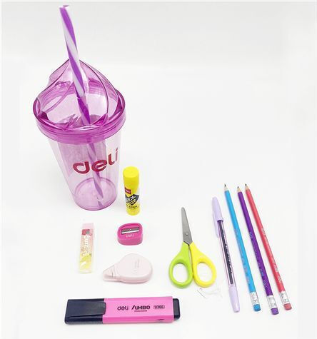 Deli Children's Cup from Plastic Pink 10pcs