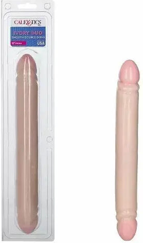 Calexotics Smooth Double Dildo Ρεαλιστικό Dildo Ivory 30cm