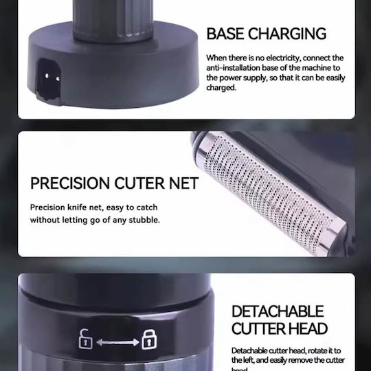Kemei KM-1537 Electric Shaver Face / Body Rechargeable
