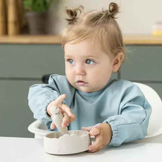 Done by Deer Silicone Feeding Set with Anti-Slip Base Beige 2pcs