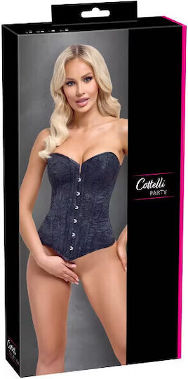 Corset negru cu șireturi