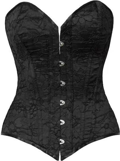 Corset negru cu șireturi
