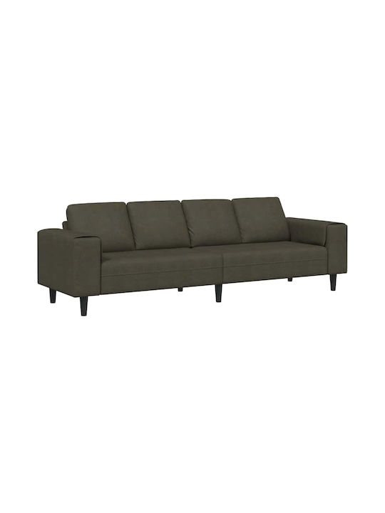 Четириместен Зелен Диван 250x77x76см