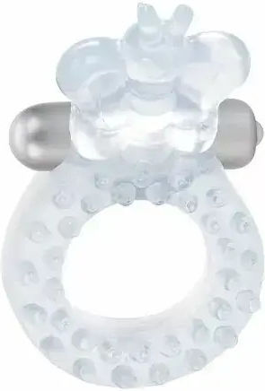 Calexotics Vibrating Wireless Butterfly Cock Ring Пръстен Петел Прозрачен