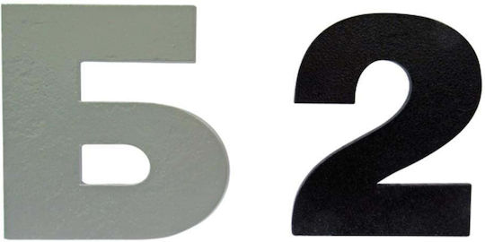 Letters 8cm Aluminum Black Grey White