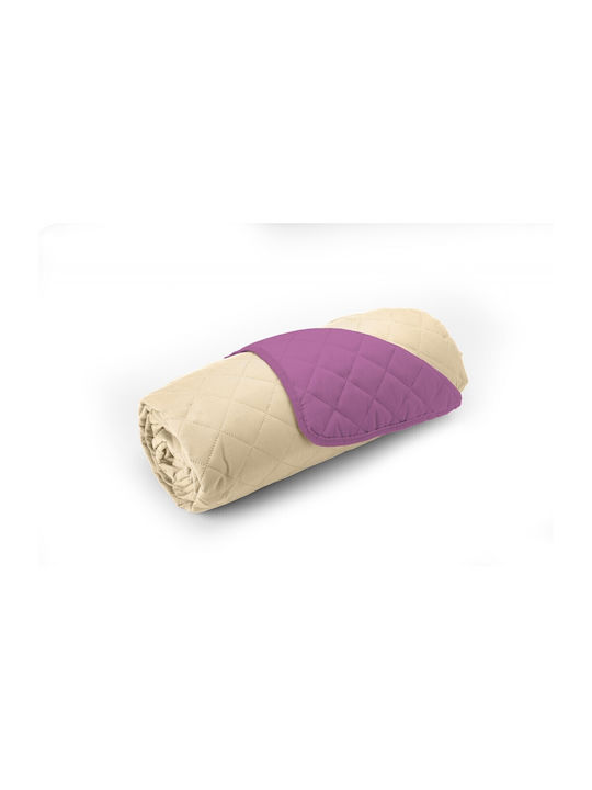 Alcam Κουβερλί Διπλό Microfiber Purple 210x220cm
