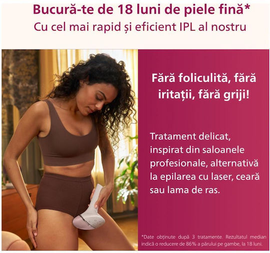 Philips Lumea IPL Series 7000 Αποτριχωτική Μηχανή Epilator για Πρόσωπο & Σώμα BRI976/00