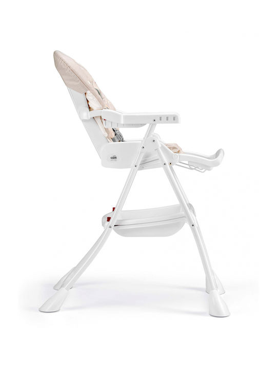 Cam Mini Plus Scaun Înalt de Masă Bebe Pliabil cu Înălțime Reglabilă Bej