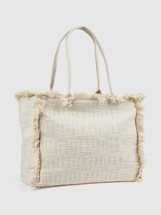 Verde Beige Beach Bag