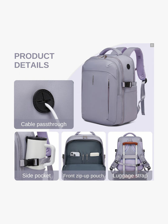 Miss Lulu Backpack Αδιάβροχο Μωβ