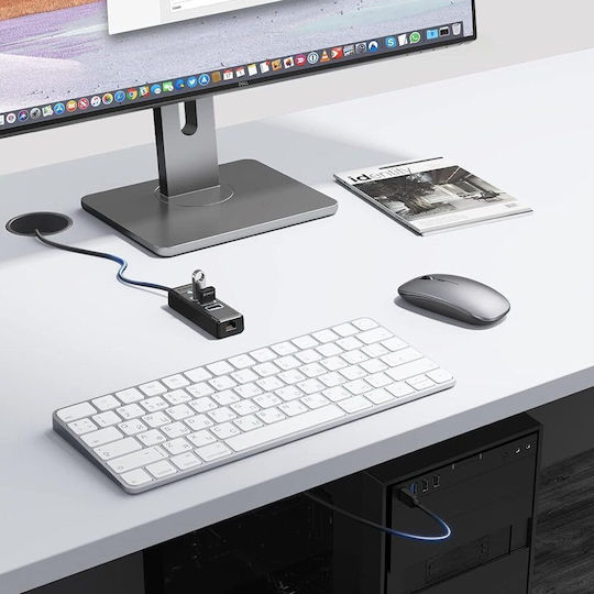 Orico Hub 4 Ports with USB-A / Ethernet Connection