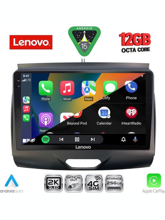 Lenovo Car Audio System for BMW X1 / X3 / X4 Ford Ranger 2015-2018 (Bluetooth/USB/WiFi/GPS/Apple CarPlay/Android Auto) with 9" Touch Screen