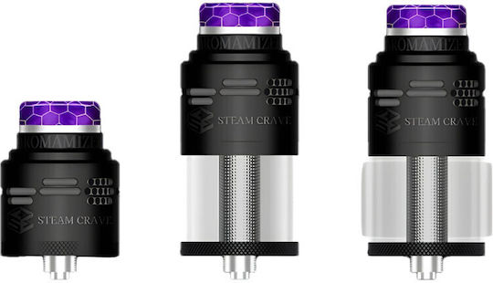 Steam Crave Aromamizer Ατμοποιητής Ηλεκτρονικού Τσιγάρου RDTA 9ml Μαύρο
