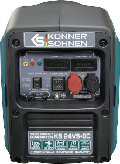 Könner & Söhnen Gasoline Generator Four-Stroke with Manual Starter