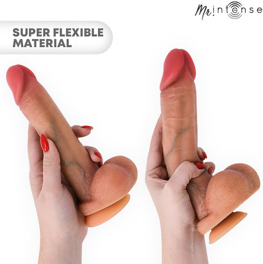 Intense Ρεαλιστικό Dildo με Όρχεις και Βεντούζα Flesh