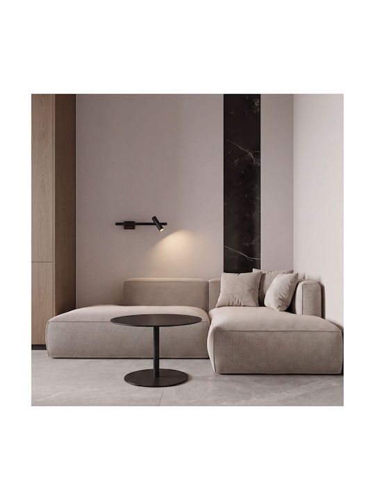 Zambelis Lights LED Warm White Ceiling & Wall Spot in Black Color