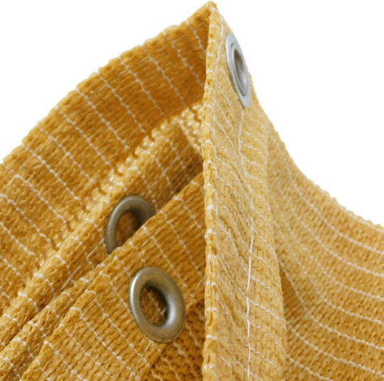 Rechteckiges Schattierungsnetz Beige 4x5m 140 g/m²