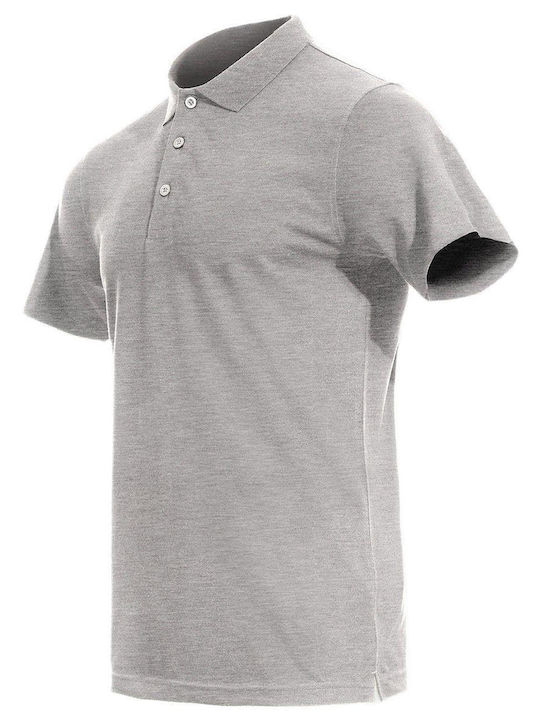 Naos Μπλουζάκι Πόλο Stenso 02002075 Gray Melange
