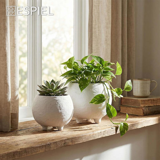 Espiel Ceramic Plant Pot White